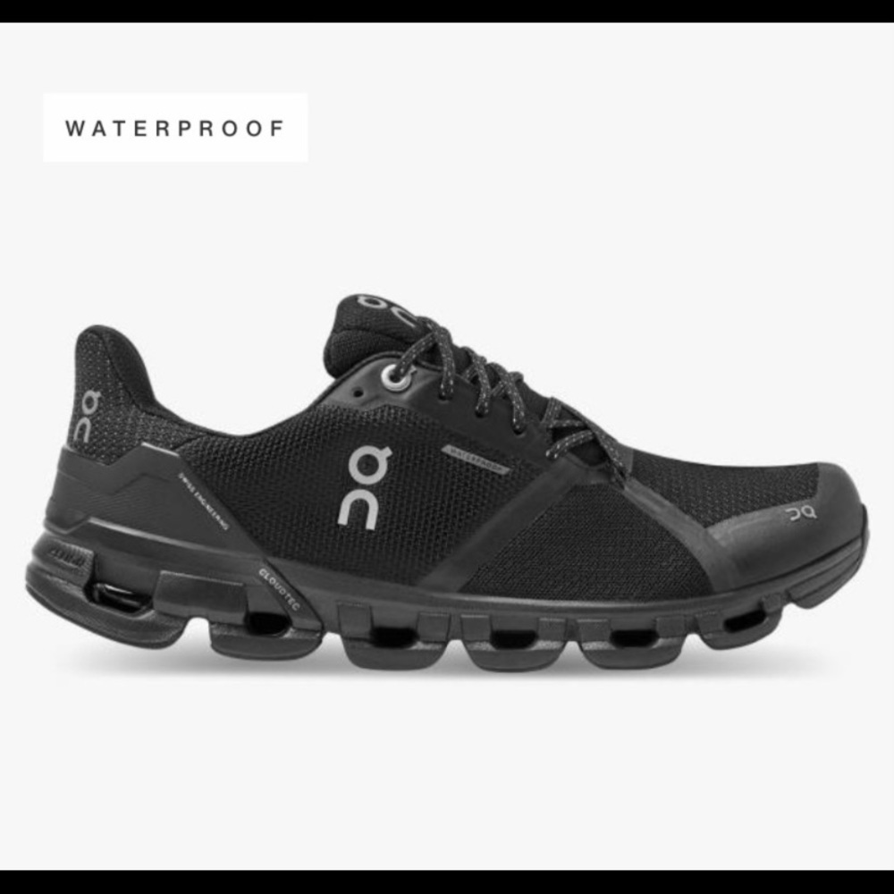 On Cloudflyer running sneakers - waterproof version.